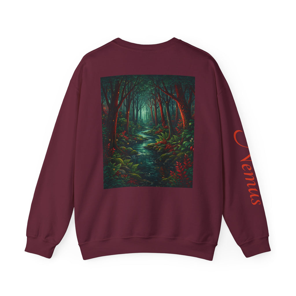 SATE Graphic with 'Nemus' Sleeve crewneck sweatshirt