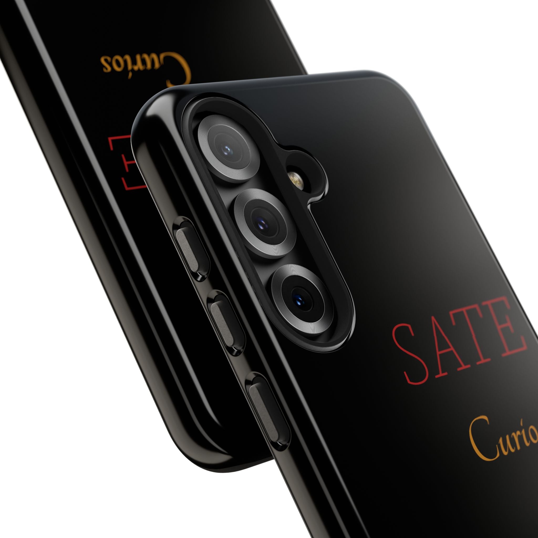 SATE Curios Gold Seal Tough Phone Case — Protective Black Designer Phone Cover