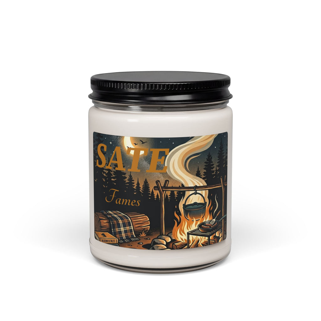 Sage and Lavender Scented Soy Candle — 9oz Rustic Outdoors Aroma (SATE Fames)