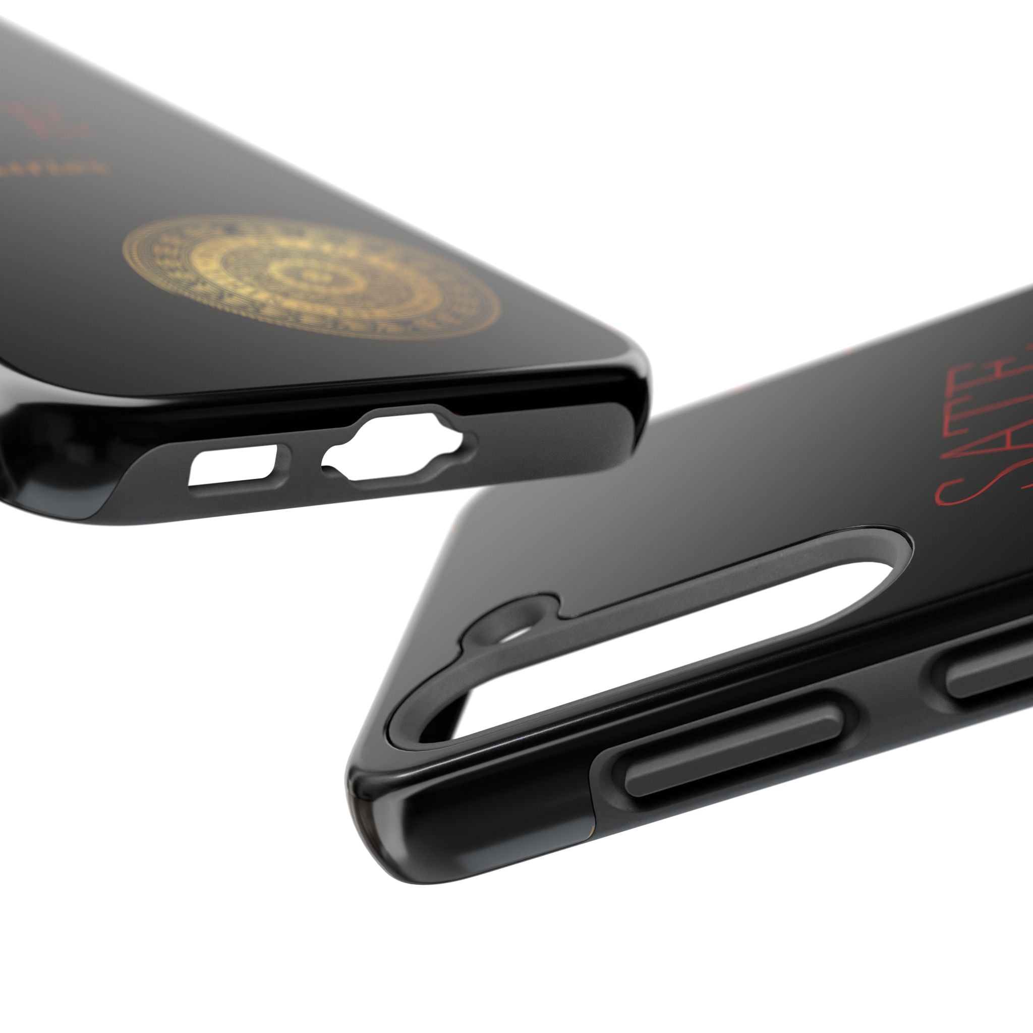 SATE Curios Gold Seal Tough Phone Case — Protective Black Designer Phone Cover