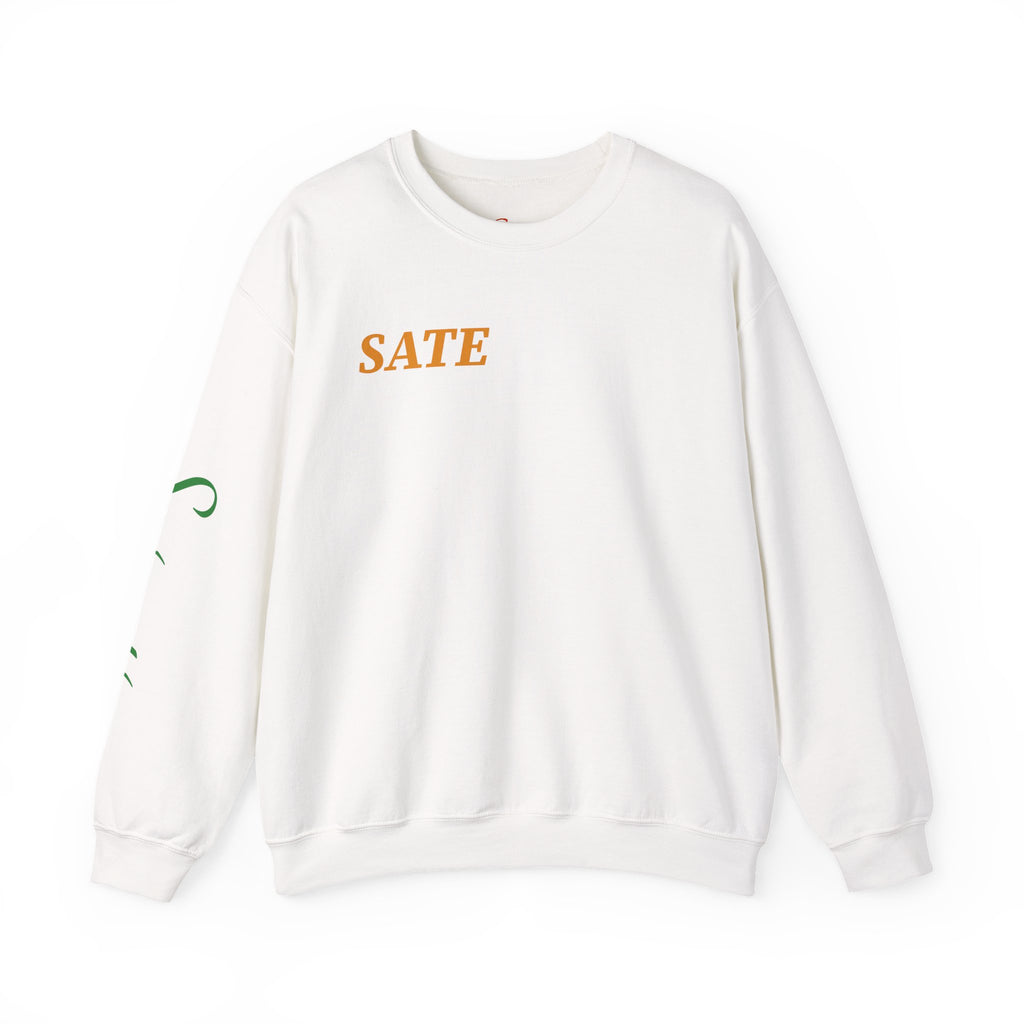 SATE Scientia Graphic, Latin 'Scientia' Sleeve Crewneck Sweatshirt