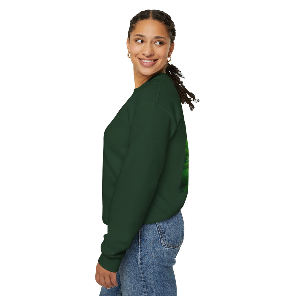SATE Scientia Graphic, Latin 'Scientia' Sleeve Crewneck Sweatshirt
