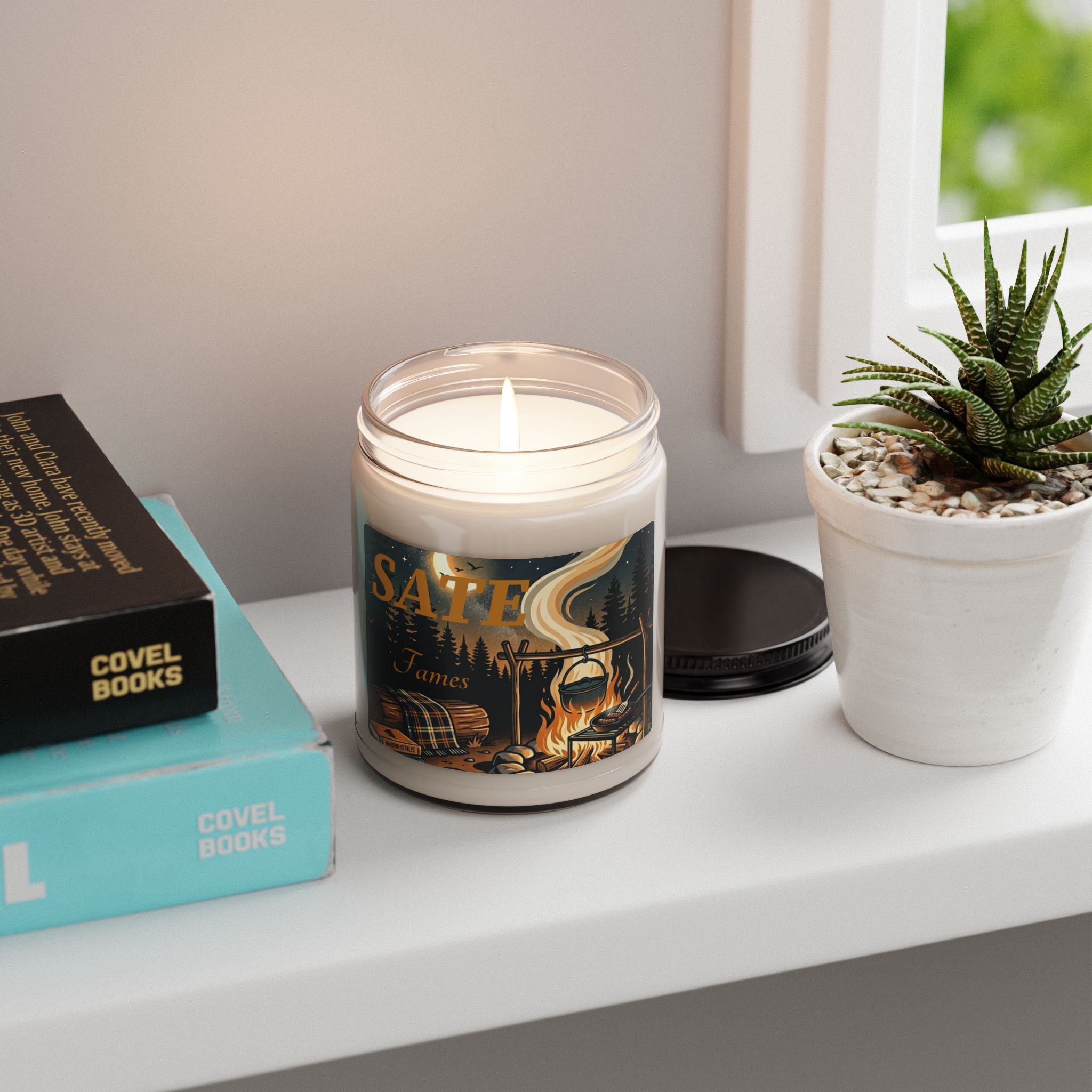 Sage and Lavender Scented Soy Candle — 9oz Rustic Outdoors Aroma (SATE Fames)