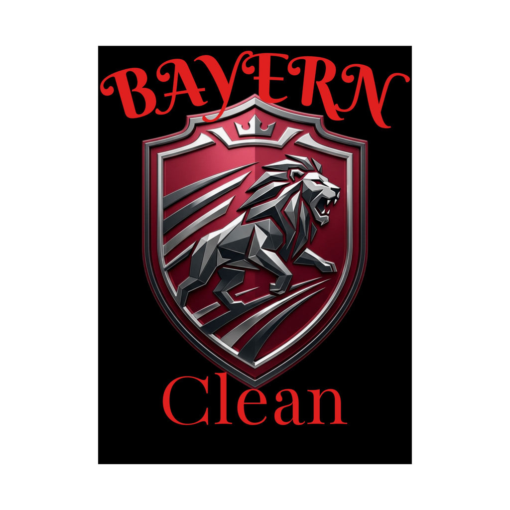 Matte Poster — Bayern Clean Lion Shield Vertical Wall Art