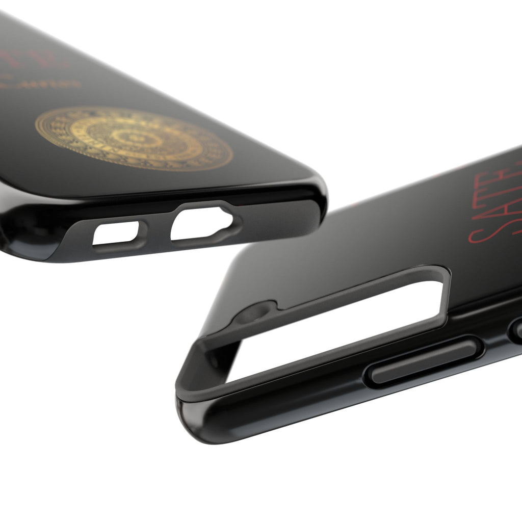 SATE Curios Gold Seal Tough Phone Case — Protective Black Designer Phone Cover