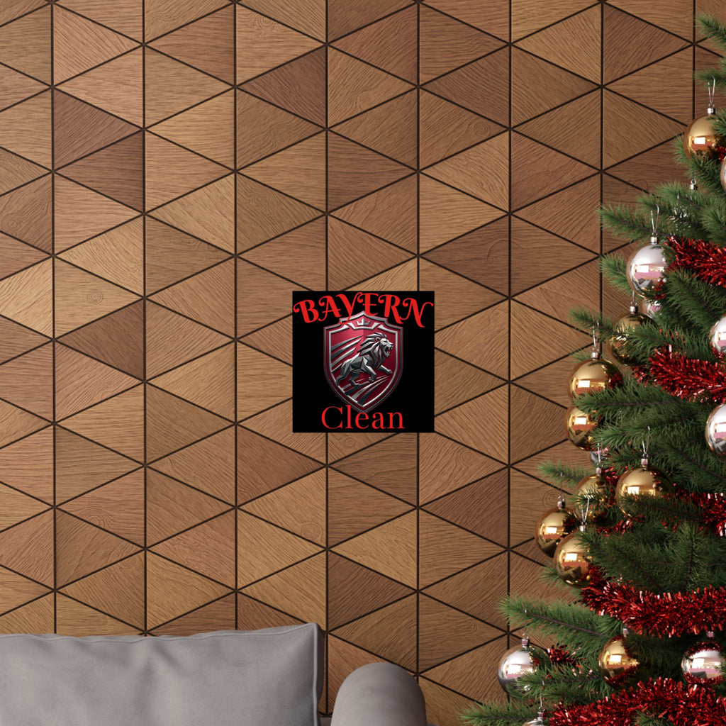 Matte Poster — Bayern Clean Lion Shield Vertical Wall Art