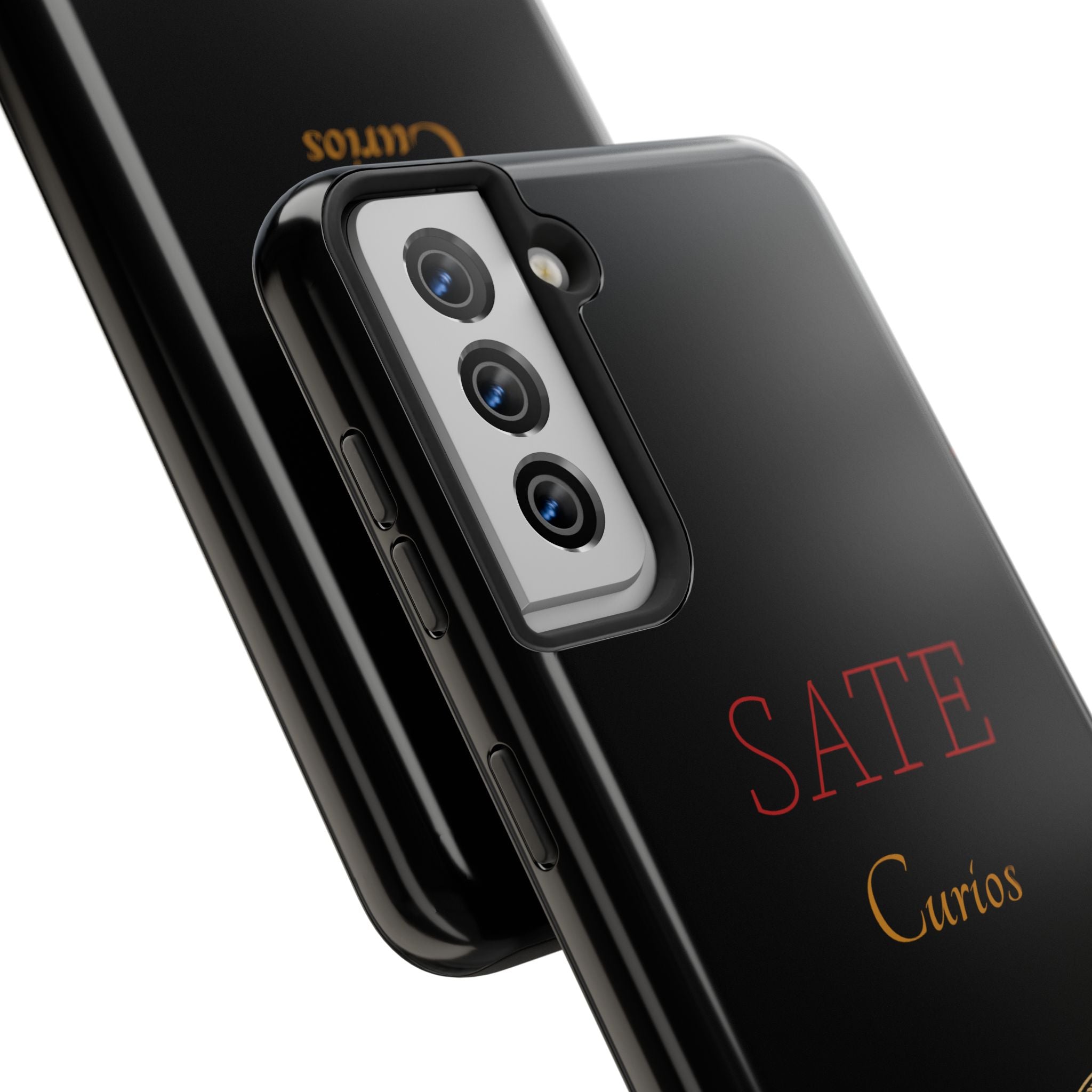 SATE Curios Gold Seal Tough Phone Case — Protective Black Designer Phone Cover