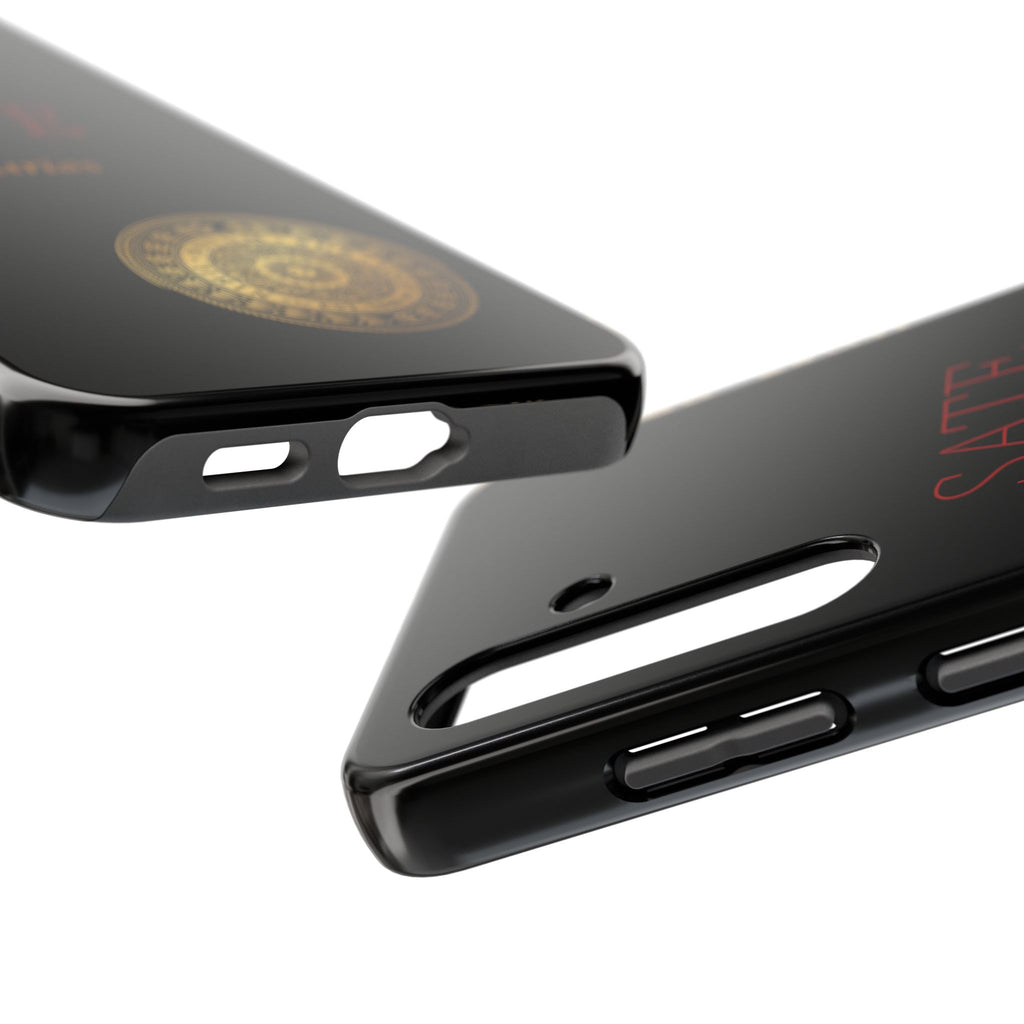 SATE Curios Gold Seal Tough Phone Case — Protective Black Designer Phone Cover