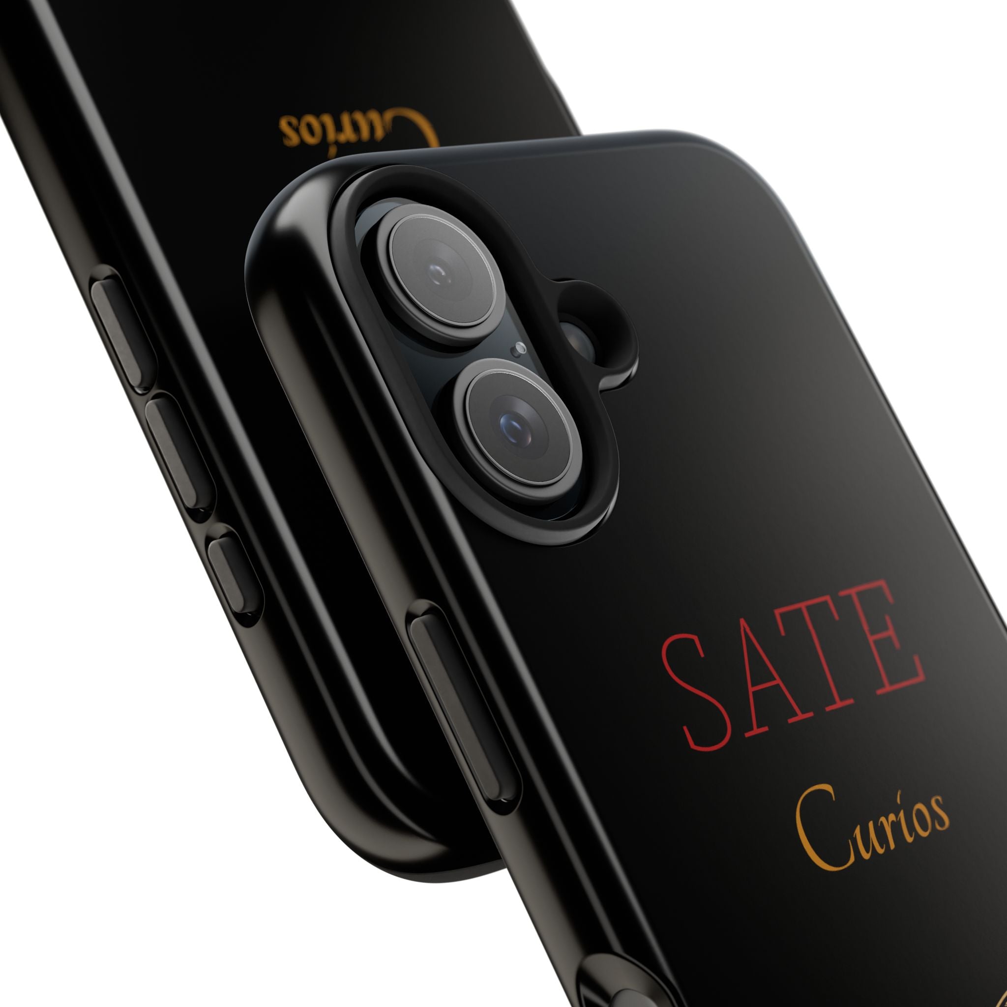 SATE Curios Gold Seal Tough Phone Case — Protective Black Designer Phone Cover