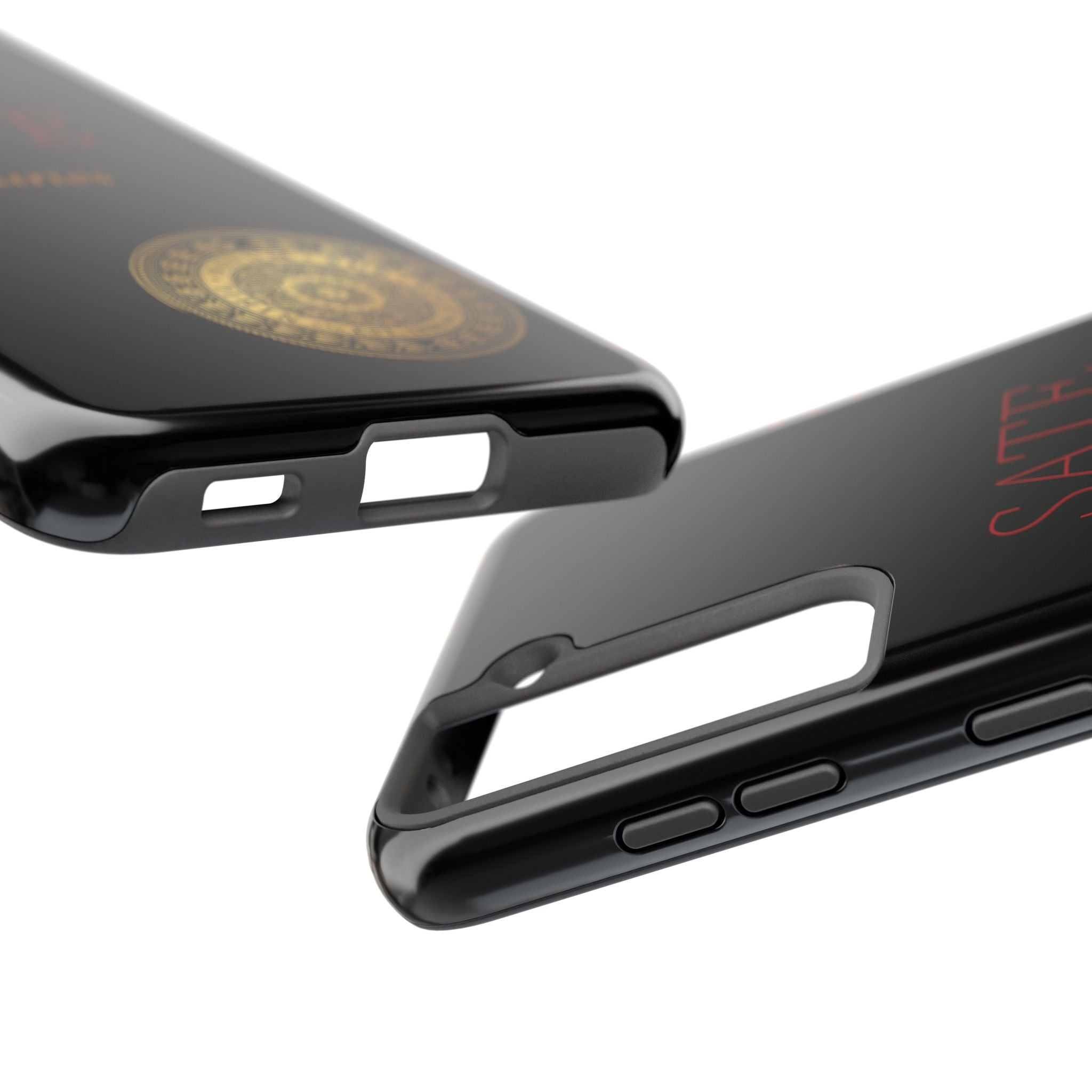 SATE Curios Gold Seal Tough Phone Case — Protective Black Designer Phone Cover