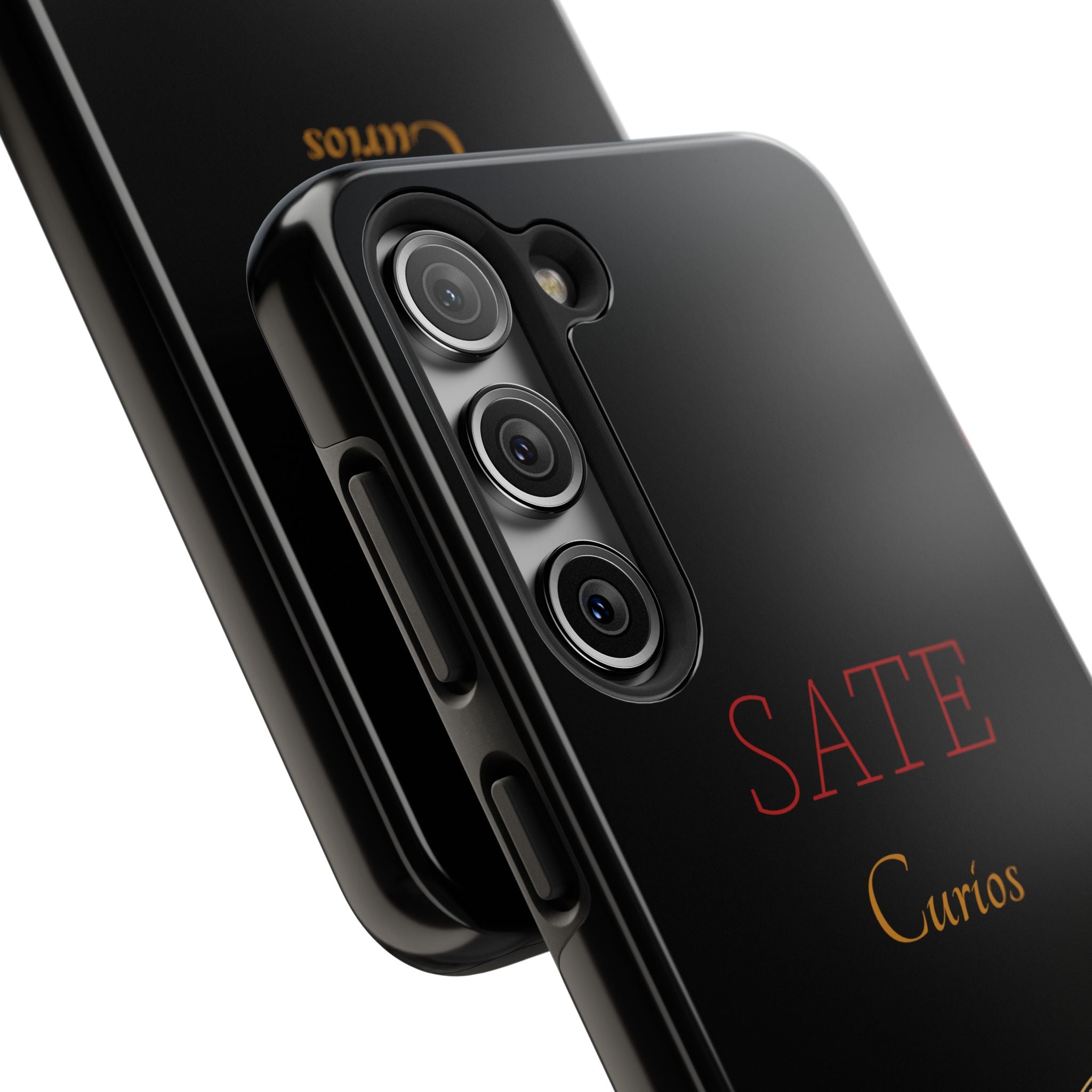 SATE Curios Gold Seal Tough Phone Case — Protective Black Designer Phone Cover