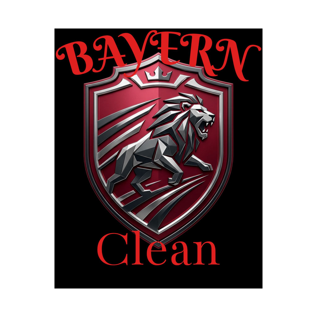 Matte Poster — Bayern Clean Lion Shield Vertical Wall Art