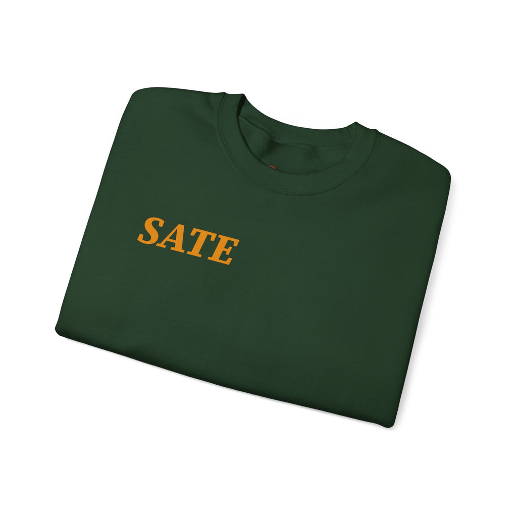 SATE Scientia Graphic, Latin 'Scientia' Sleeve Crewneck Sweatshirt