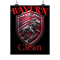 Matte Poster — Bayern Clean Lion Shield Vertical Wall Art