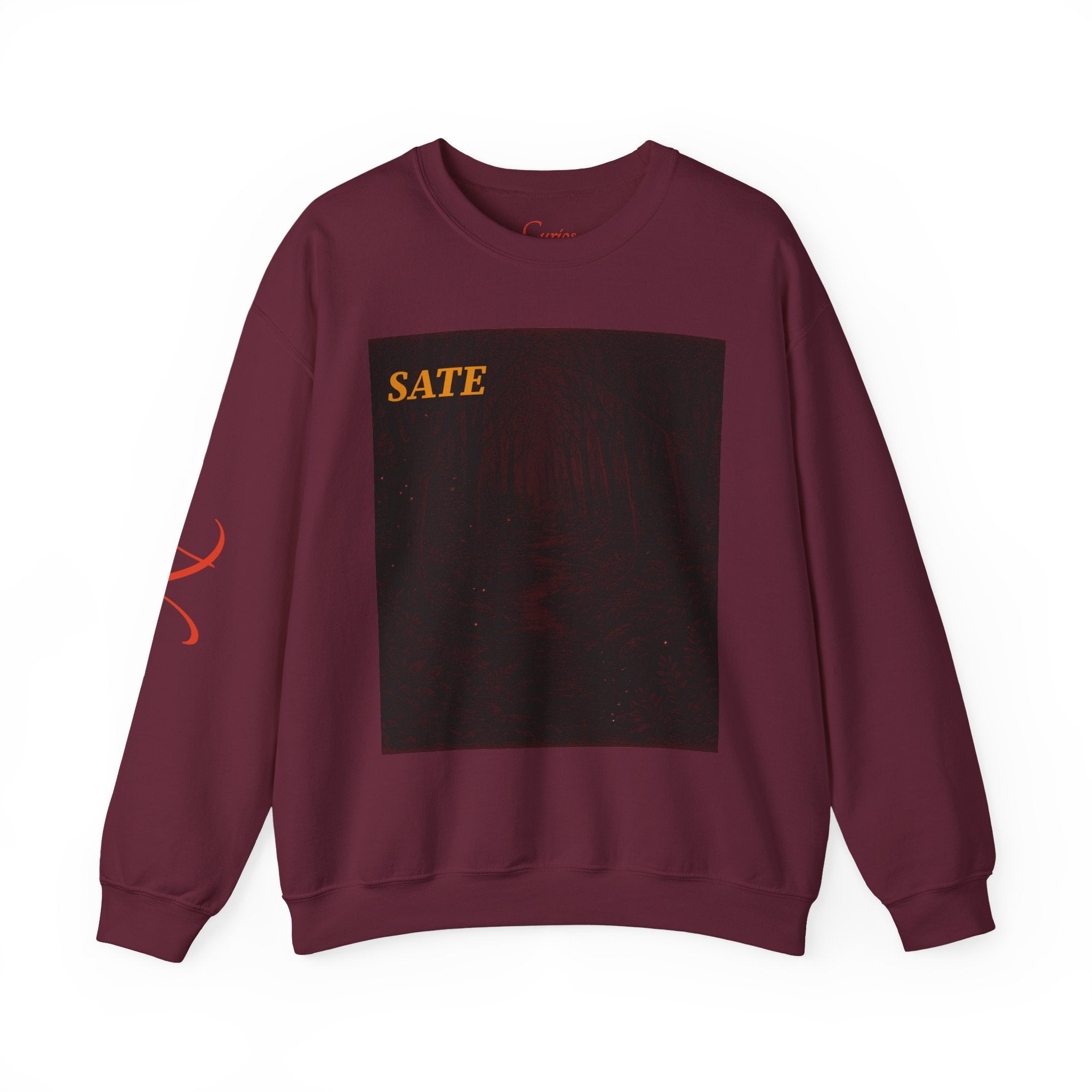 SATE Graphic with 'Nemus' Sleeve crewneck sweatshirt