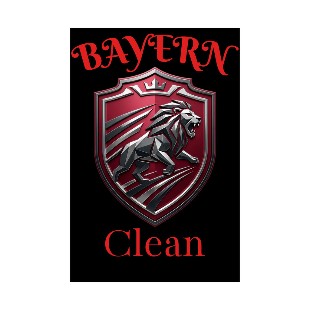 Matte Poster — Bayern Clean Lion Shield Vertical Wall Art