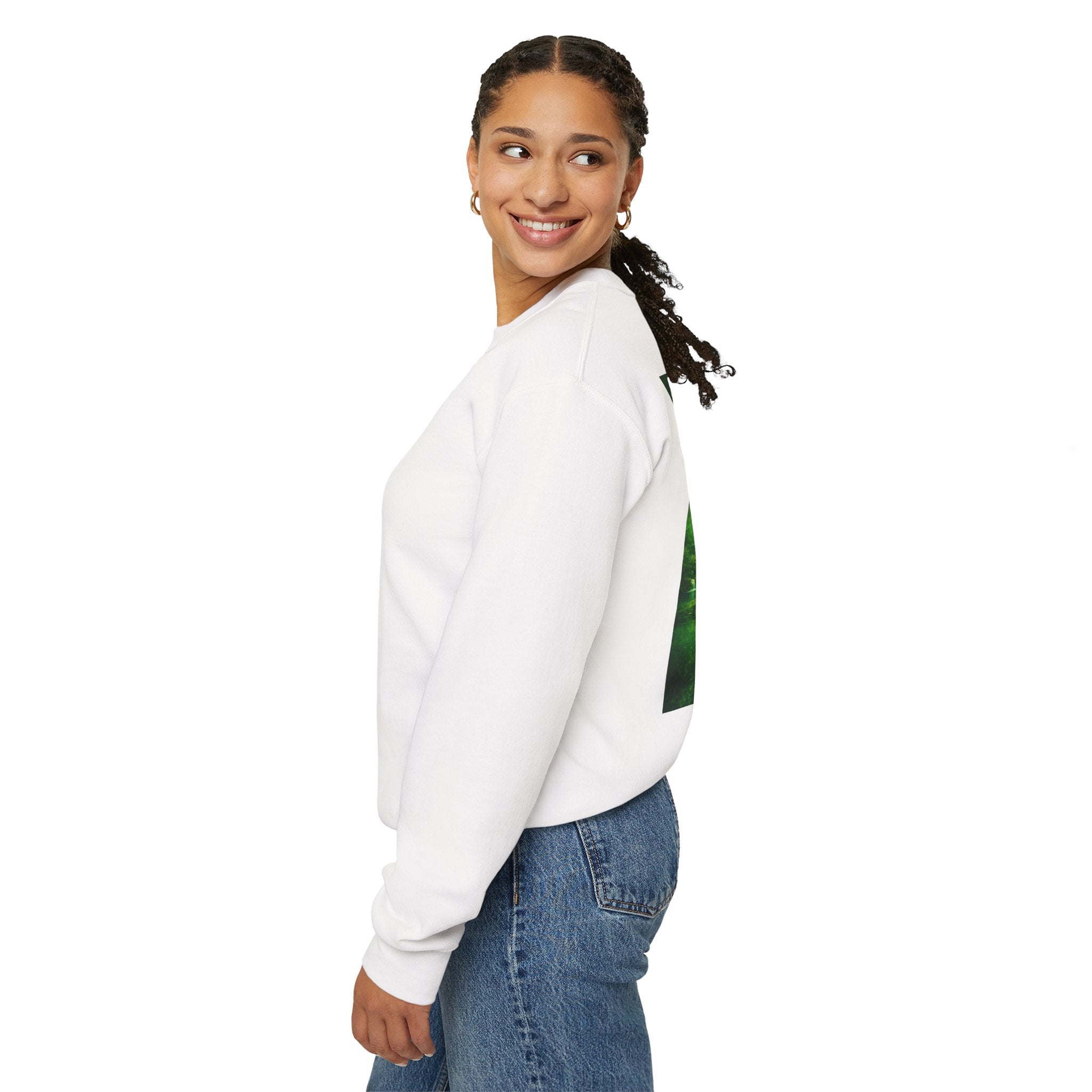 SATE Scientia Graphic, Latin 'Scientia' Sleeve Crewneck Sweatshirt